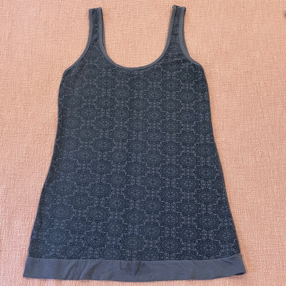 Organic cotton & bamboo Nomads Gray paisley tunic / Mini Dress